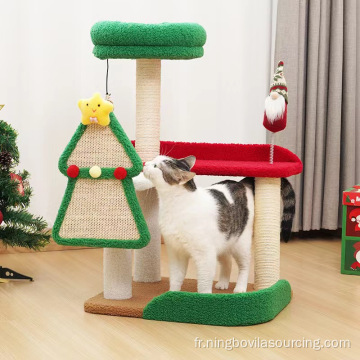 Étagère d&#39;escalade de chat de la série de Noël